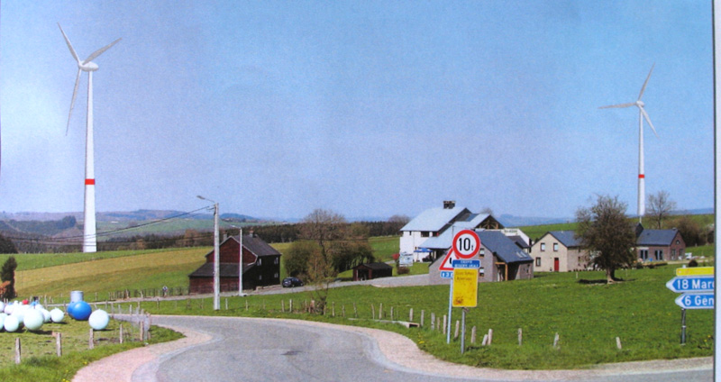 Eoliennes à Ronchampay
